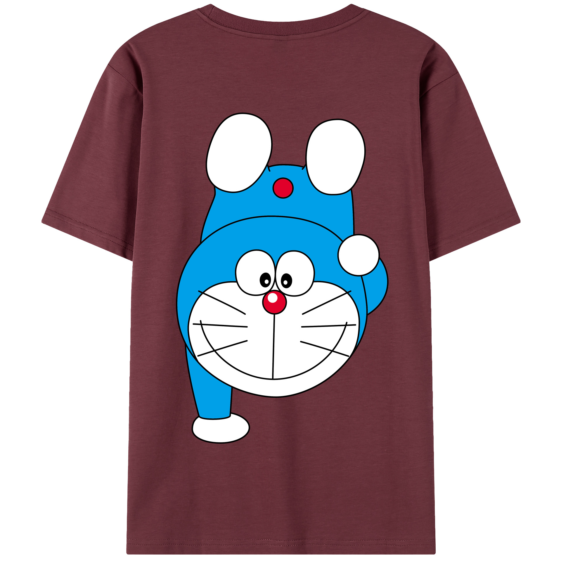 （画像用） ドラえもん Doraemon 綿100％半袖Tシャツ（背面プリント）